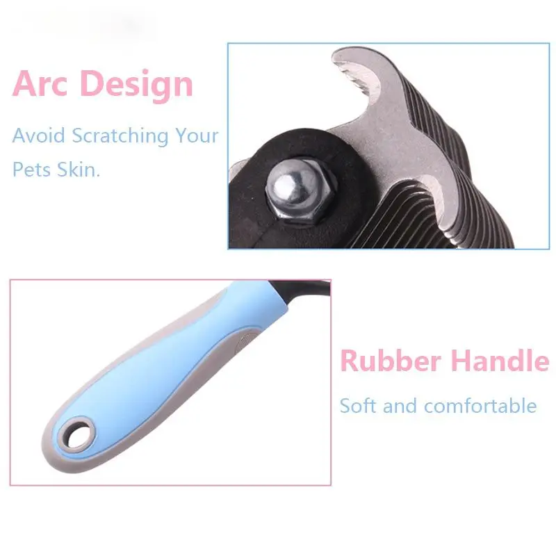 Pets Fur Knot Cutter Dog Grooming Cat Hair Removal Comb Brush for Silicone Comb Dog Deslanador Brush Dog Toothbrush