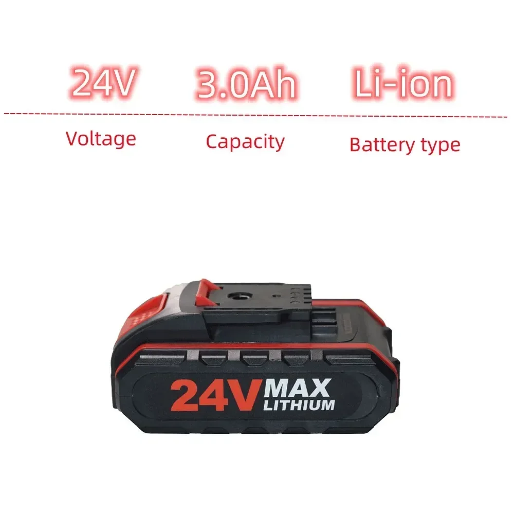 24V 3000mAh Lithium-ion Battery for WORX 36VF 48VF 88VF Rechargeable Impact Drill Tool Battery