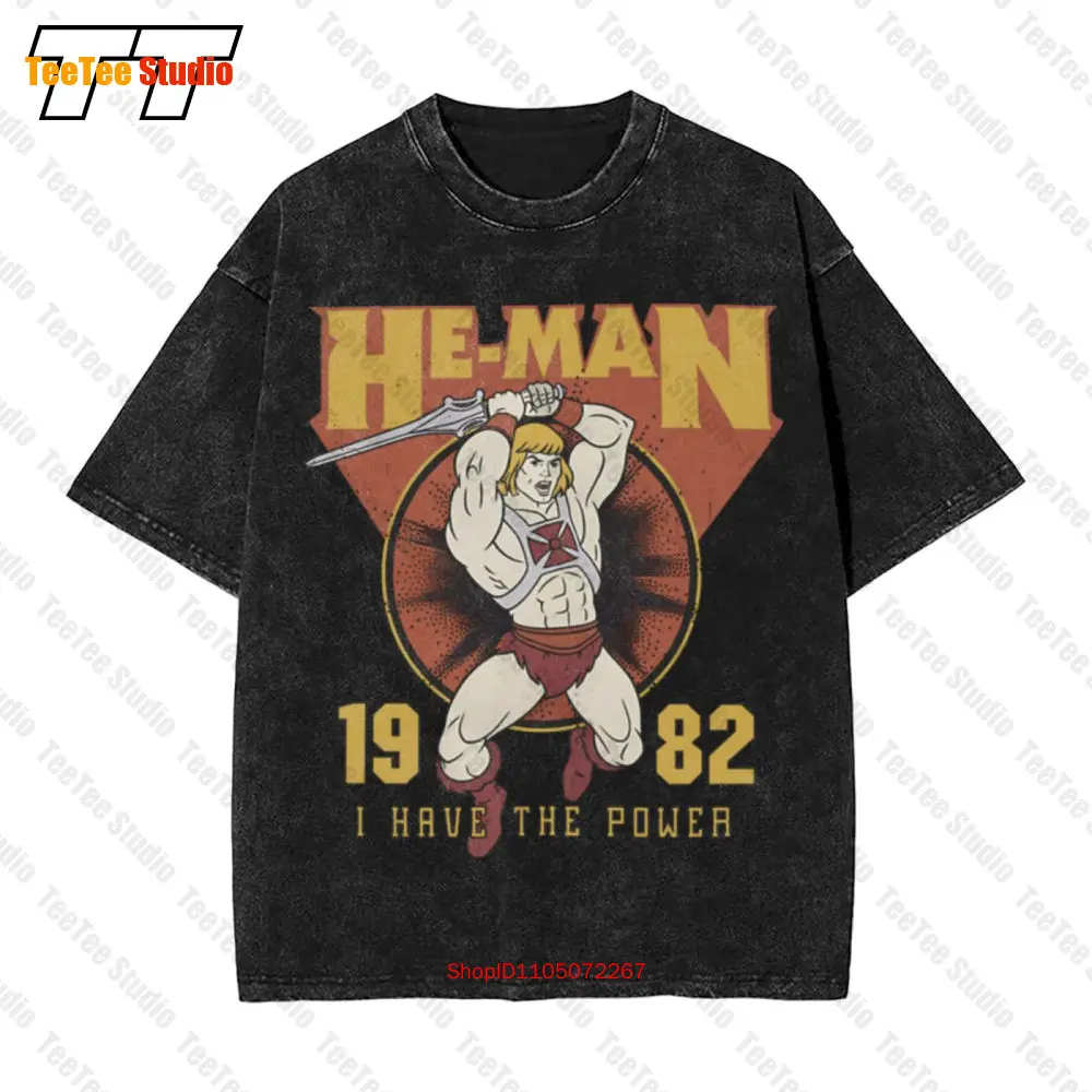 

He Man I Have The Power 1982 Masters Of Universe Vintage Oversized T-Shirt A9S1