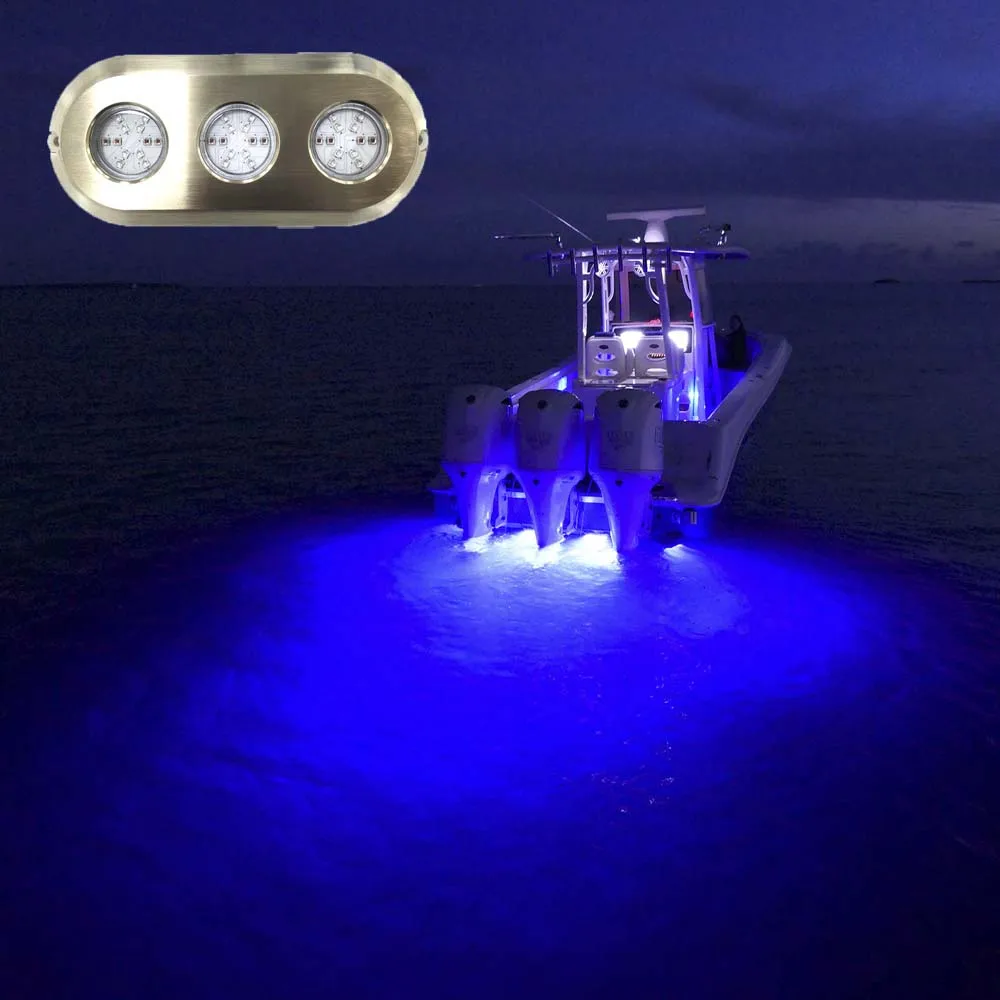 

IP68 Marine Grade 180W Marine Bronze Anti-corrosion Boat Led Underwater Light