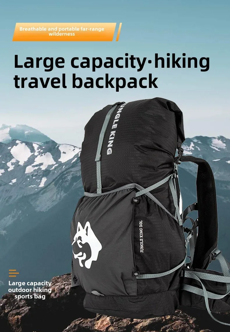 

JUNGLE KING 30L Hiking Backpack Multipurpose Daypack for Outdoor Trekking Climbing Mountaineering Camping - Travel Bag CY1050