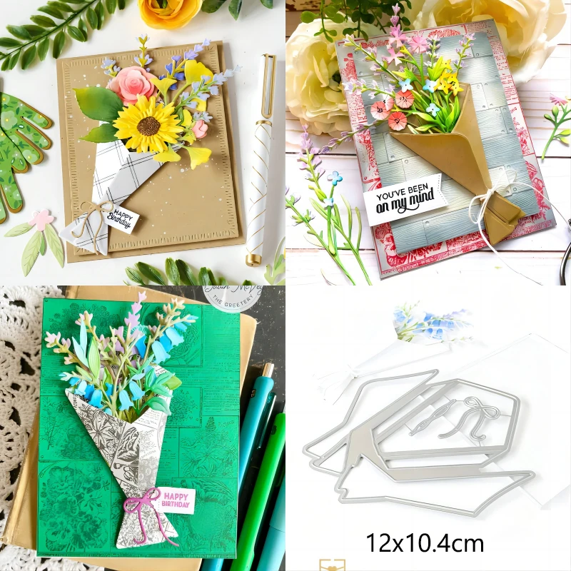 Mmao Craft metal cutting dies cut die mold Flower bouquet butterfly Scrapbook paper craft knife mould blade punch stencils dies