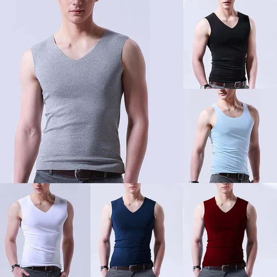 Bodybuilding Gym Apparel Bodybuilding V Neck T-Shirt 2XL Mens Tank Tops New Arrival Regular Length Style