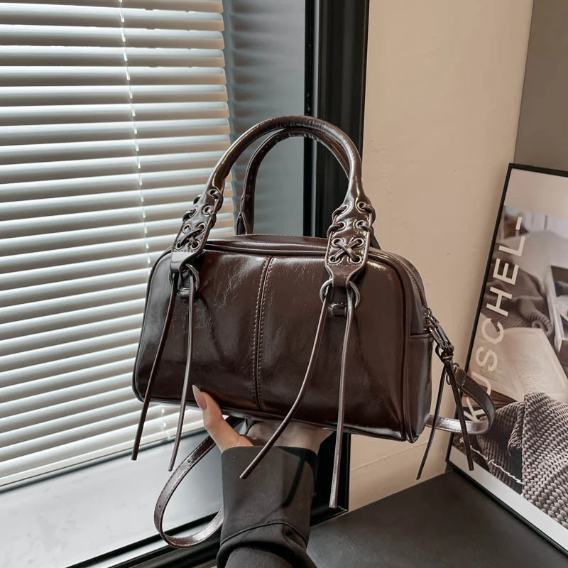 

Модная женская сумка-слинг из искусственной кожи, простая сумка-подушка, универсальная сумка через плечо, элегантная сумка подмышками для ежедневного использования