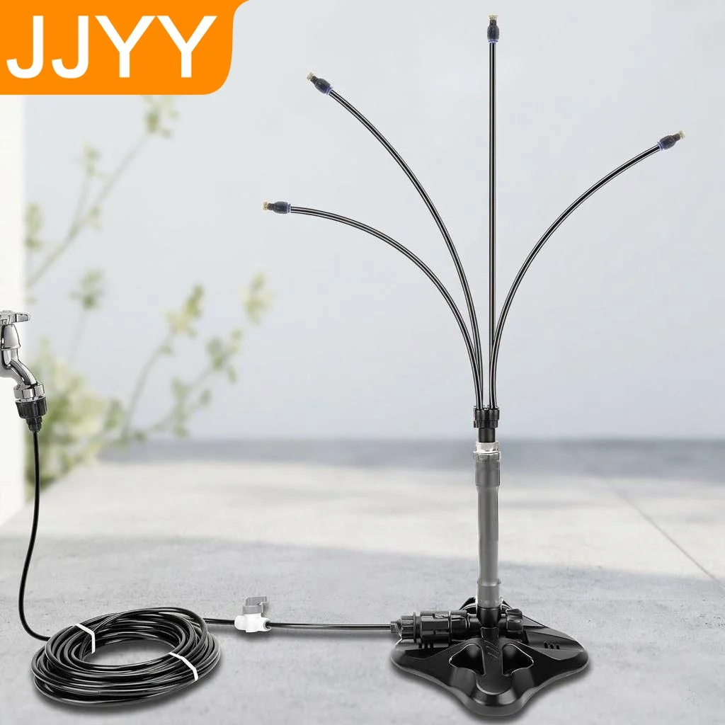 Portable Outdoor Misting System 26.24ft Standing Garden Patio Cooling Mist Maker No Electricity for Pool Water Play Pet Cooling
