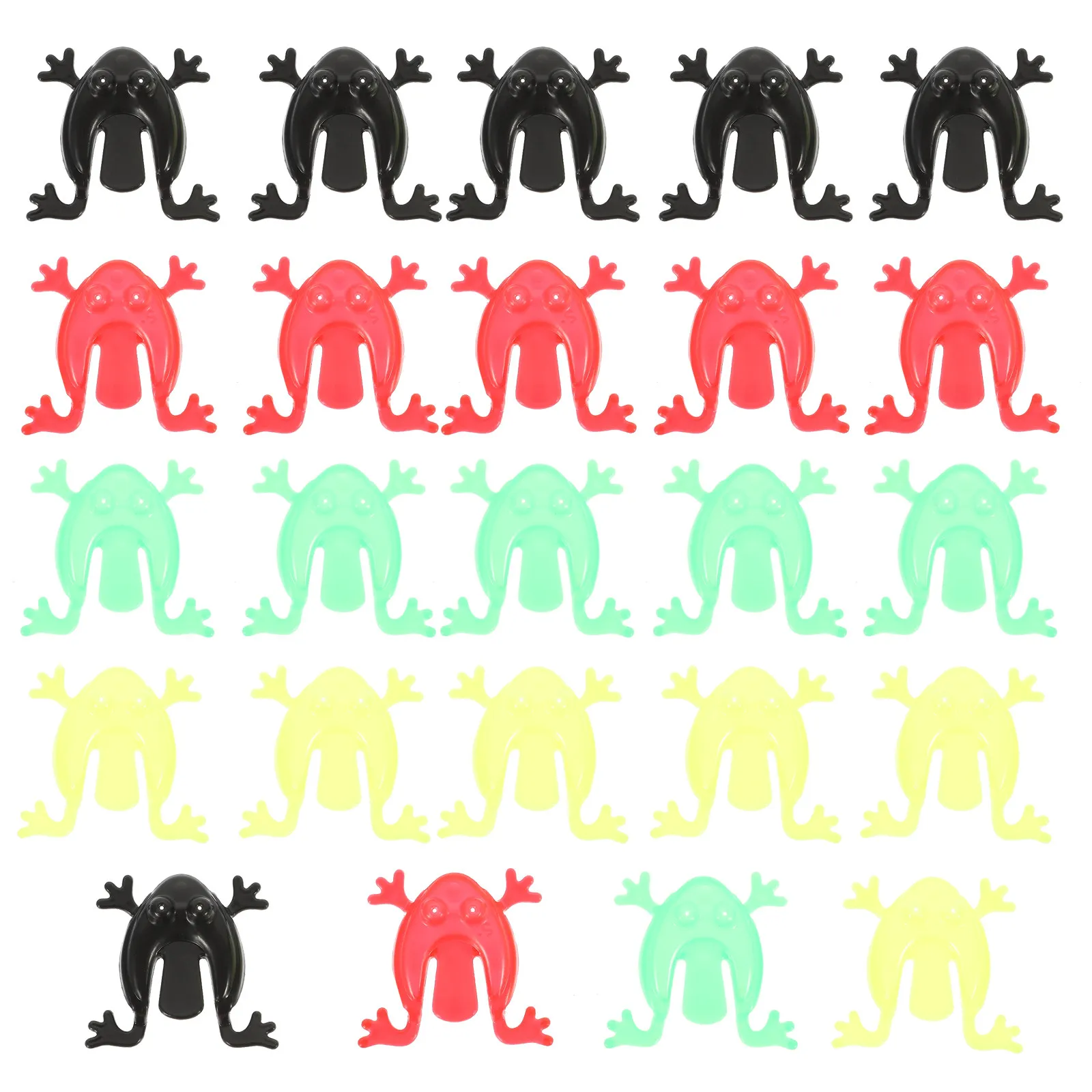 

50 шт. Прыгающие лягушки-пружинки, яркие пластиковые лягушки, подарки для детских праздников, забавные игрушки, прыгающие лягушки-игрушки