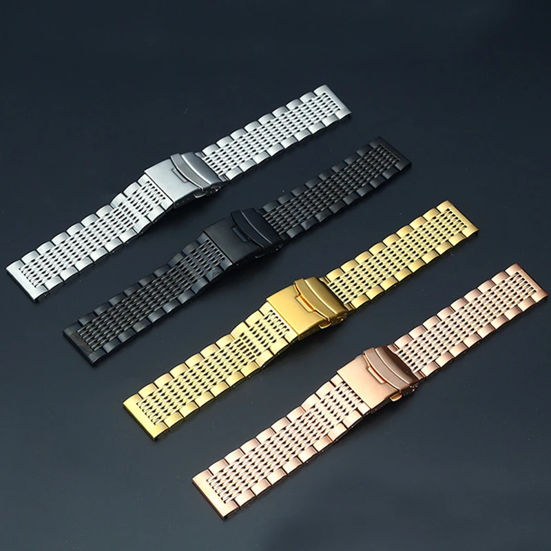 Watch Band For Samsung Galaxy Watch 5 40/44mm 4 46 43mm Stainless Steel Watch Bracelet Straps For Huawei Wristband 18 20 22 24mm