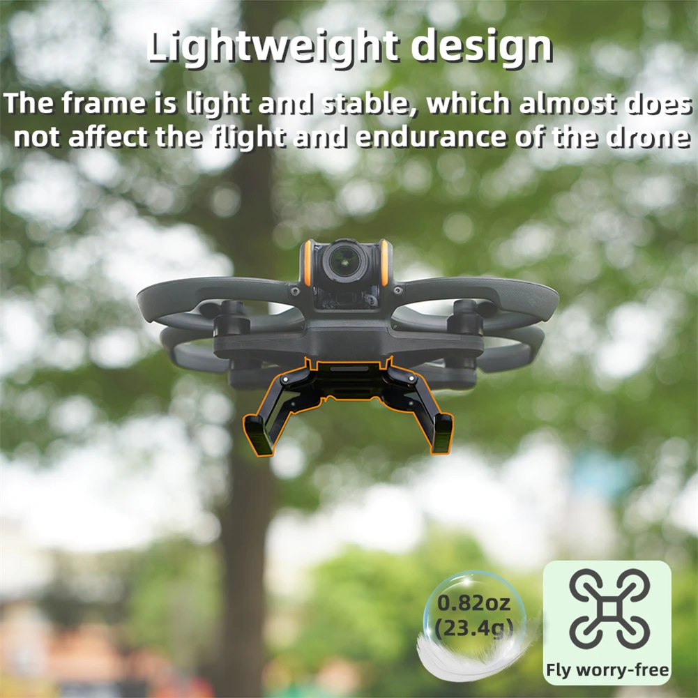 DJI AVATA 2 드론 랜딩 기어, 접이식 브래킷, 경량 드론 액세서리, 거치대 퀵릴리즈 익스텐션 다리