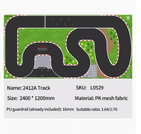 LDARC V64 1/64 MINI RC Car Race Track PU Fence 6m/11m/16m RTR247 247*210*100mm HandBag For CT01 Transmitter 600mm EPV Fence