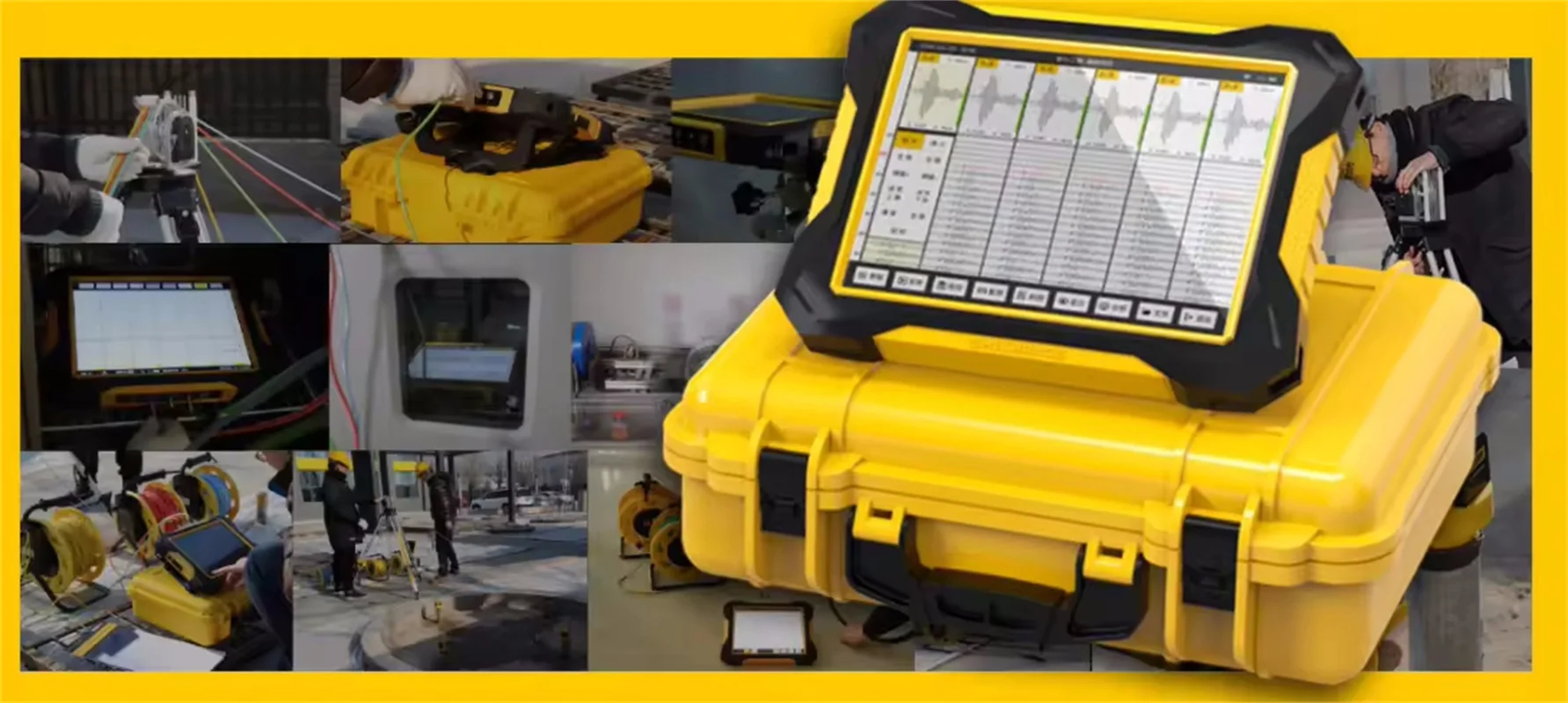 Multi Channel Ultrasonic Pilha Medição Instrumento, HC-U96 Testing Equipment