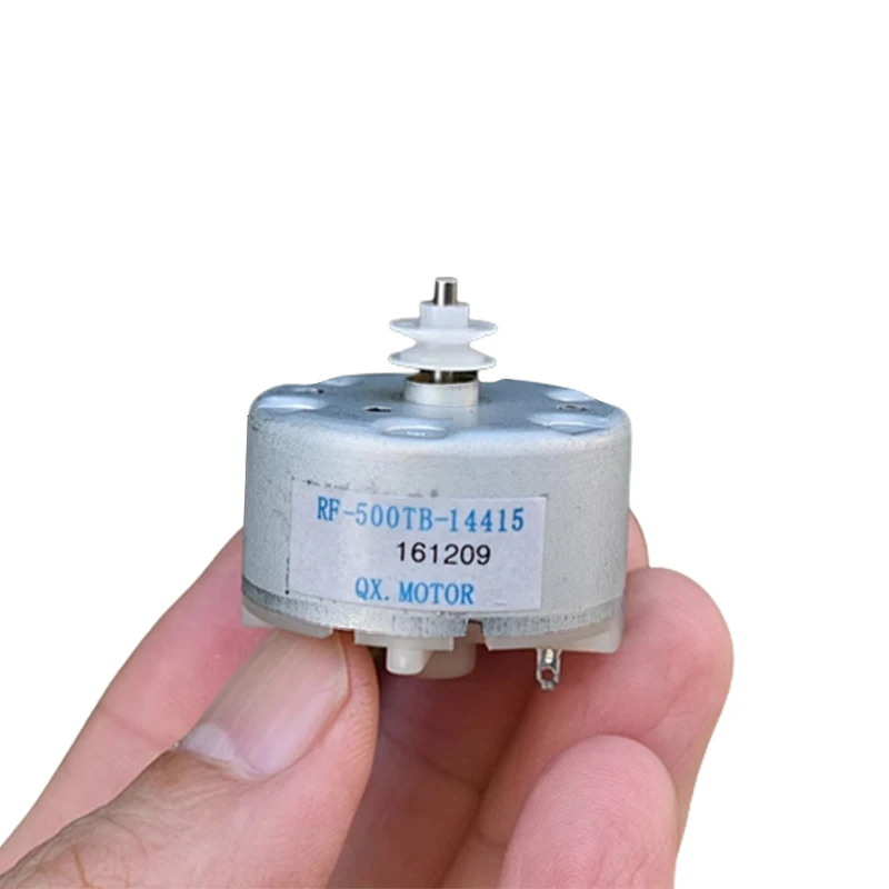 RF-500TB-14415 Mini 500 Motor 32mm Diameter round Spindle DC 5V 6V 3800RPM Micro DIY Alarm Spray Machine for CD DVD Player