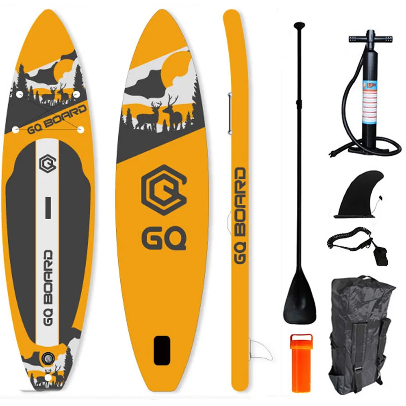 

BSCI Factory Wholesale Cheap Stand up Paddle Board Inflatable Isup GQ Board Soft Top Board with Six Accessories