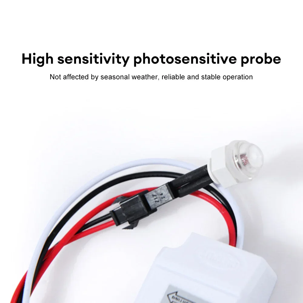 DC12V 24V AC100-260V Control Sensor Mini Outdoor Light Controlled Photoelectric Sensing Switch Intelligent Delay Sensor
