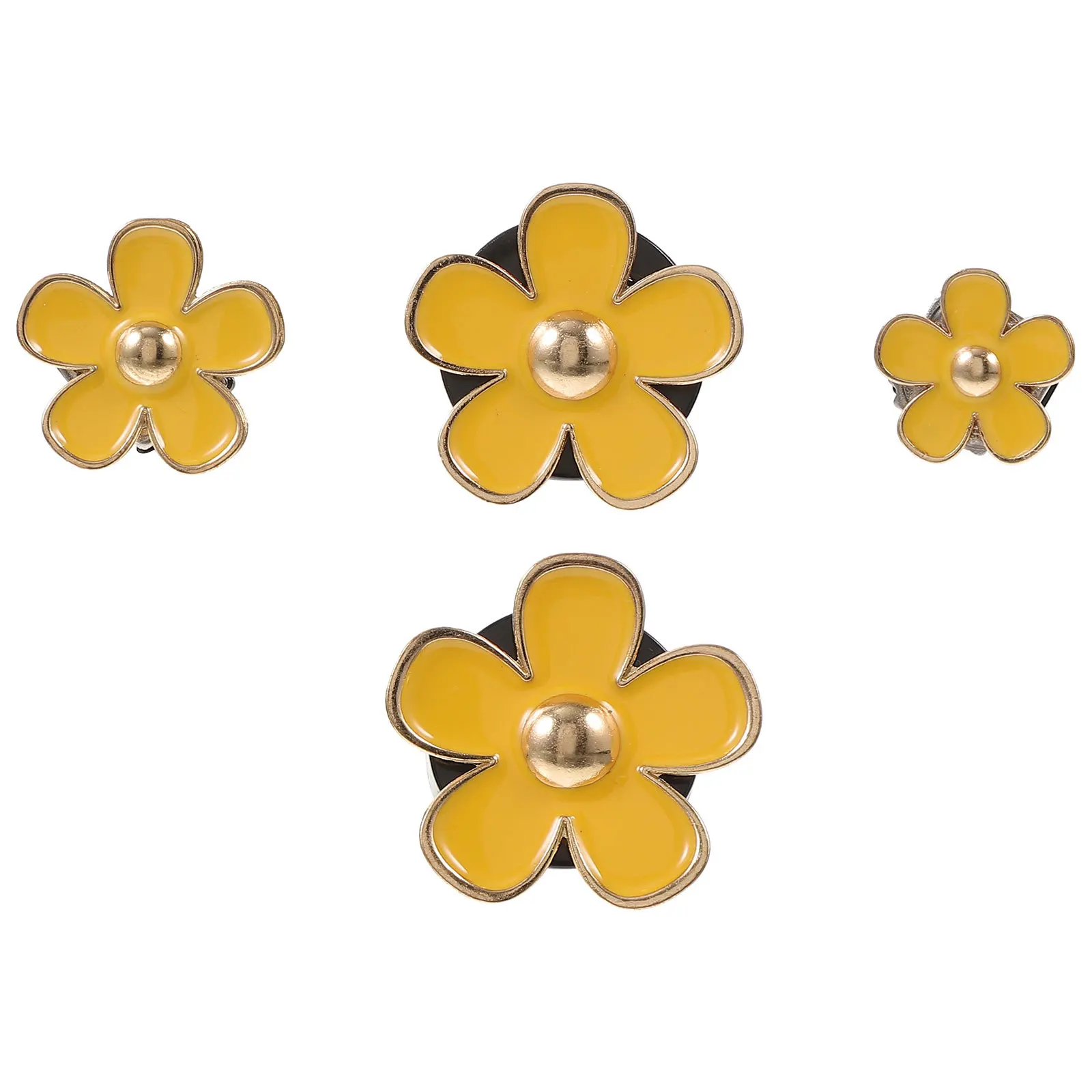 

4Pcs Car Outlet Clips Elegant Flower Design Auto Interior Decor Practical Aroma Ornament Gift Car Clip Dashboard Decorations