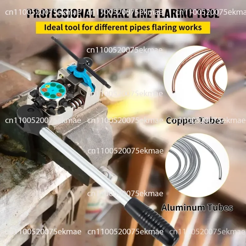 45 degree single and double bubble flaring brake line flaring tool, suitable for 3/16 inch, 1/4 inch, 5/16 inch, 3/8 inch