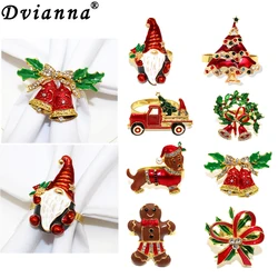 Anéis De Guardanapo De Natal, Xmas Pine Cone Wreath, Fivela De Carro, Decoração De Mesa De Festa De Casamento, Novo, HWC255, 6Pcs