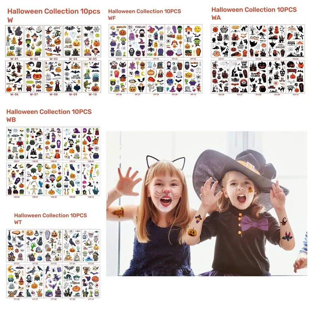 

Bloody Scars Halloween Temporary Tattoos Face Patch Scar Spider Design Tattoo Stickers Spider Scar DIY Face Makeup