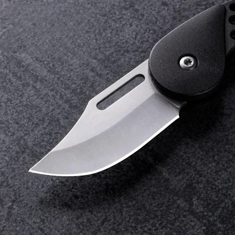 Outdoor Folding Knife Mini Multifunctional Zipper Knife Utility Knife Outdoor Survival EDC Gadget Keychain Pendant Pocket Knife