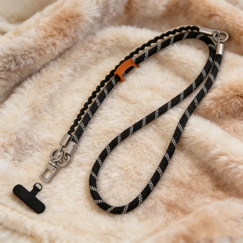 

Открытый 3 в 1, подвесной ремешок для мобильного телефона через плечо, шейный ремешок, съемные ремни, тканый универсальный длинный ремешок для телефона