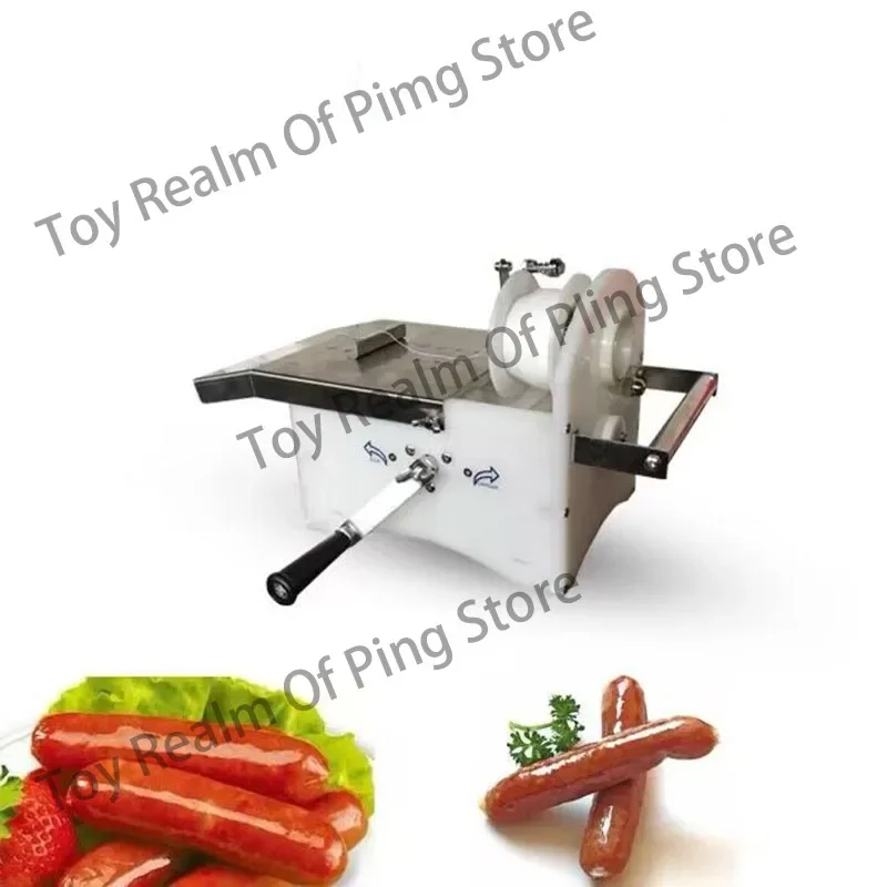 Hand-cranked automatic Food Material Portable Manual Sausage Twisting Machine  Knotting Tying Binding Linker