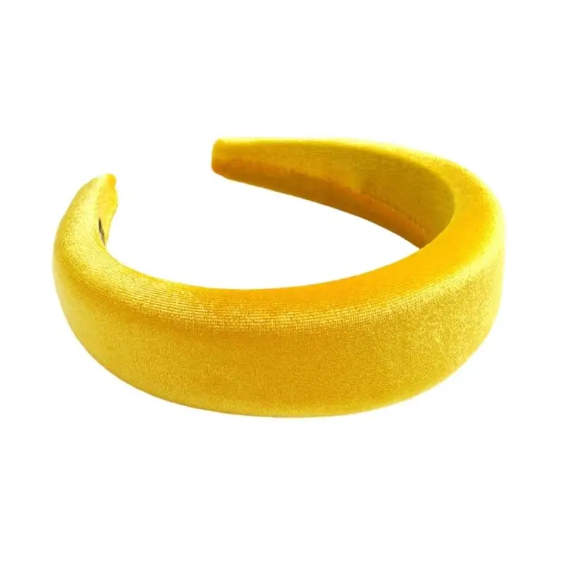 A52E 2000s Trend Pleuche Color Hair Accessory Headbands Adjustable for Student