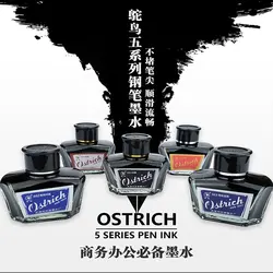 China Ostrich Pure Blue Black And Red Writing Word Than Carbon Black Ink 60ml