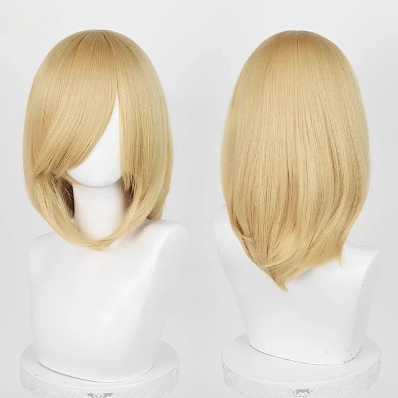 Anime 40cm Medium Basic Bang Blond Wig
