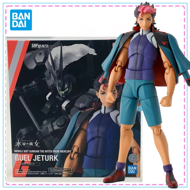 

Bandai S.H.Figuarts GUEL JETURK Gundam The Witch From Mercury Аниме Фигурка Подлинная Коллекционная модель SHF Игрушки Украшения
