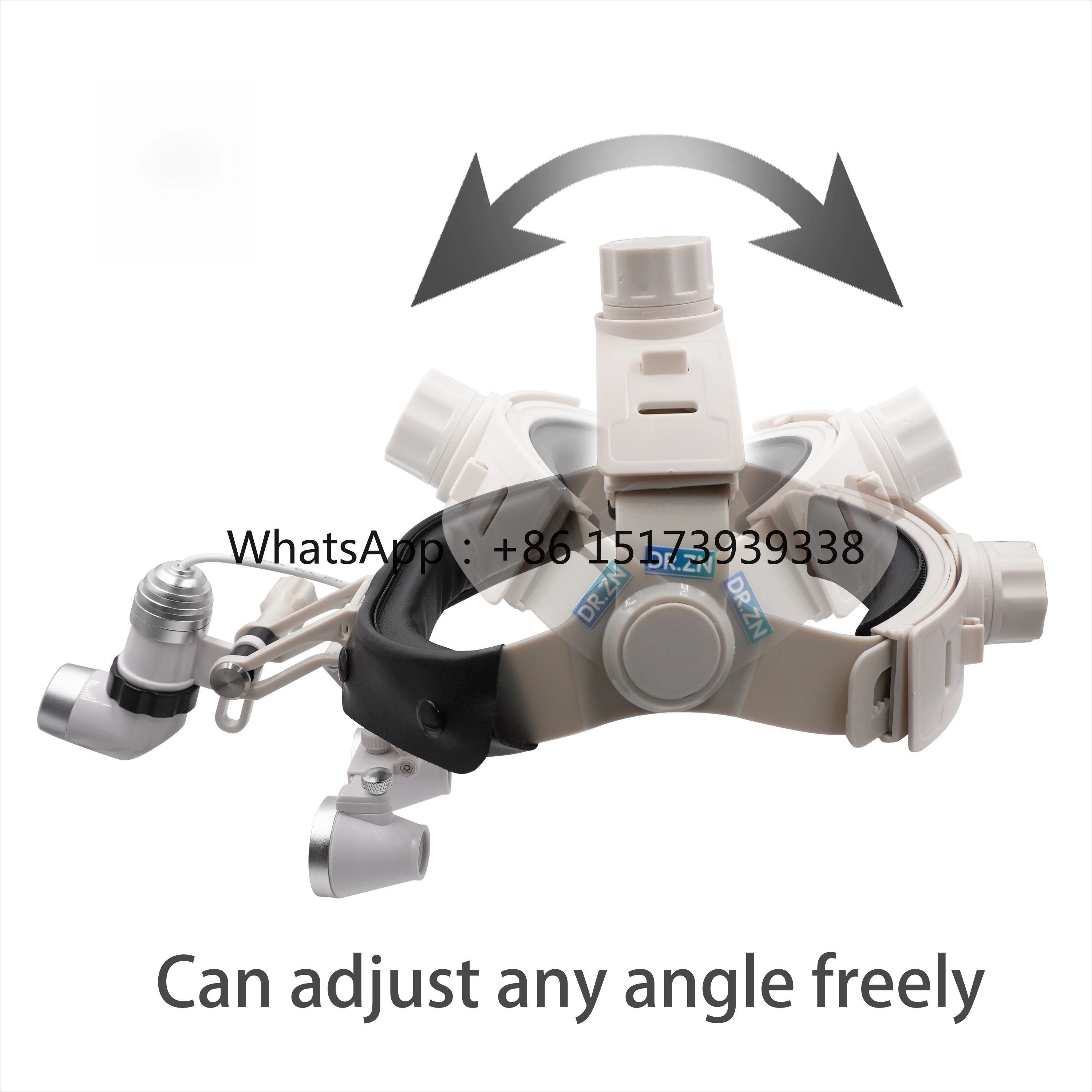 Dental Surgical Headlight 2.5X 3.5X Magnification Binocular Loupes With Light for Lab Headlamp
