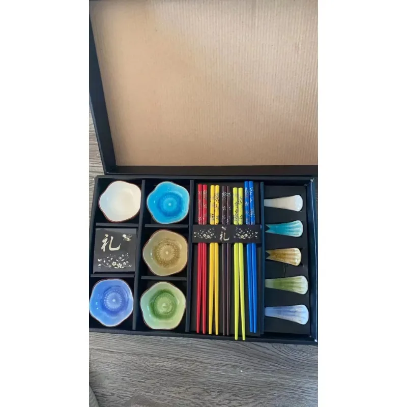 On sale! Creative Japanese tableware ceramic dishes sushi tableware Chinese wind sushi set with gift box