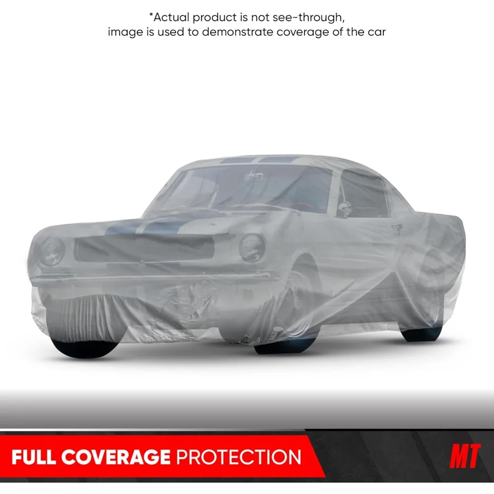 Custom Fit Car Cover for Ford Mustang 1965-2004, All-Weather Waterproof UV Resistant Protection for Outdoor & Indoor Use