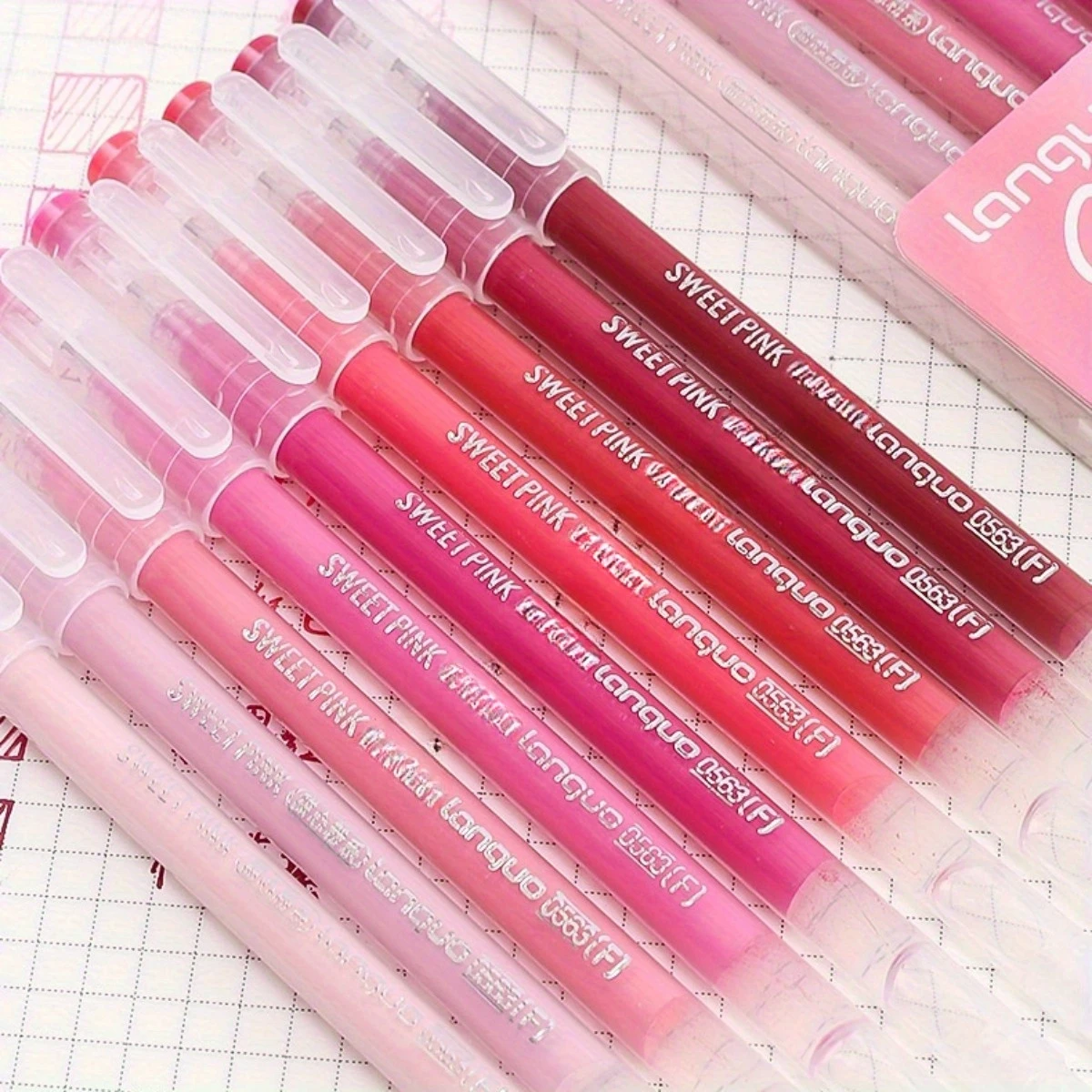 9pcsColor Gel Pen Set Kawaii Aesthetic Stationery Pretty Stationery Student Diary Pen Handbook Pen Color Markers School Supplies