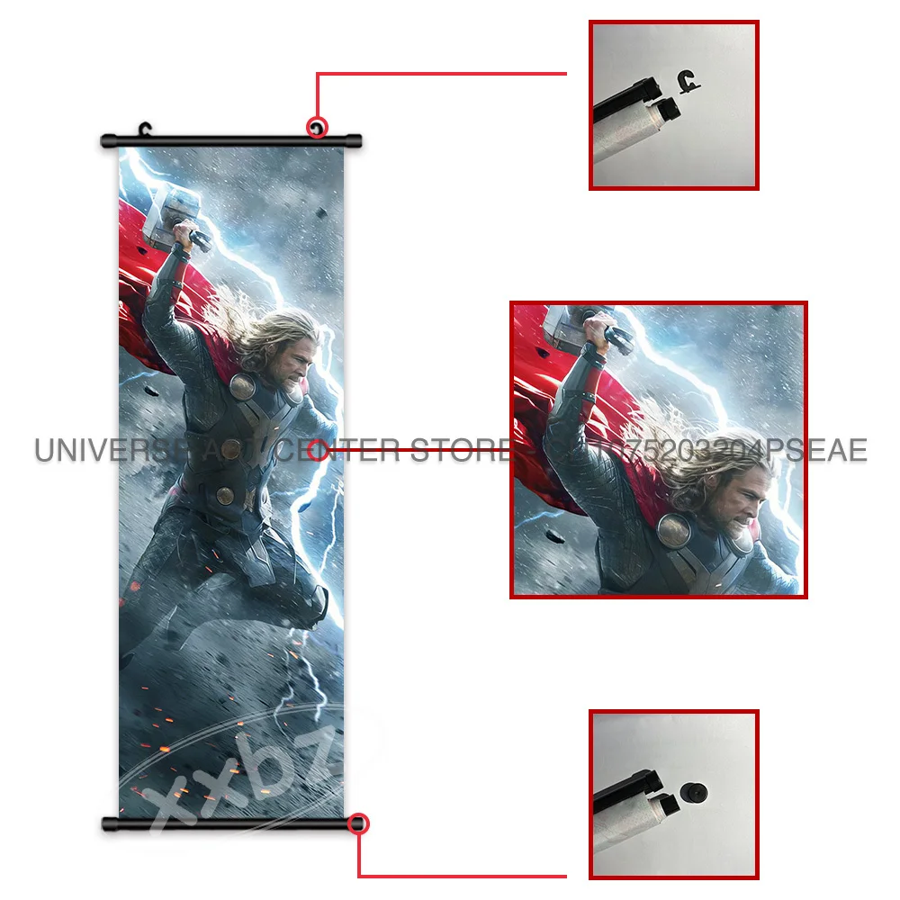 Thor Posters Odinson Hanging Painting The Avengers Home Decoration Marvel Scrolls Picture Latest Gift Berserkers Wall Artwork