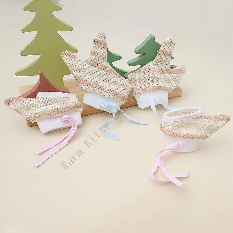 

1Pair Summer Breathable Cotton Stripped Baby Anti Biting Gloves Infants Anti Eating Hand Nails Mittens Baby Accessory