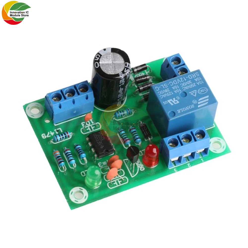 Ziqqucu DC12V 10A Water Level Controller Module Sensor Module DIY Kit Switch Water Level Detection Sensor Module Relay Output