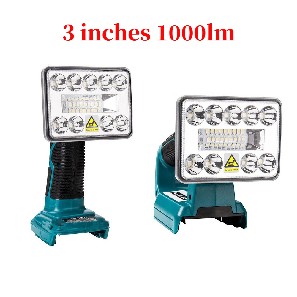 Imagem -04 - Polegada Led Lanterna ao ar Livre Holofotes Luz para Makita Bl1430 Bl1830 Bateria de Lítio Usb Iluminação ao ar Livre com Usb 3