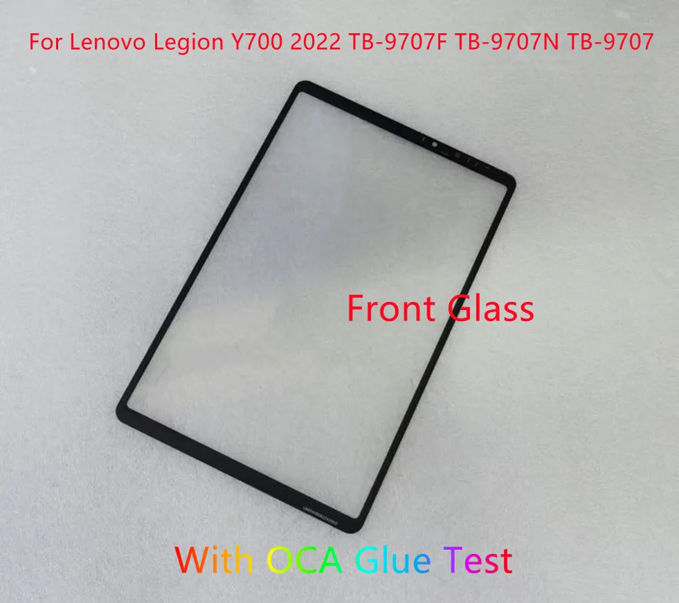 

New For Lenovo Legion Y700 (2022) TB-9707F TB-9707N TB-9707 TB 9707 Front Glass Touch Screen Panel + OCA Glue 100% Tested