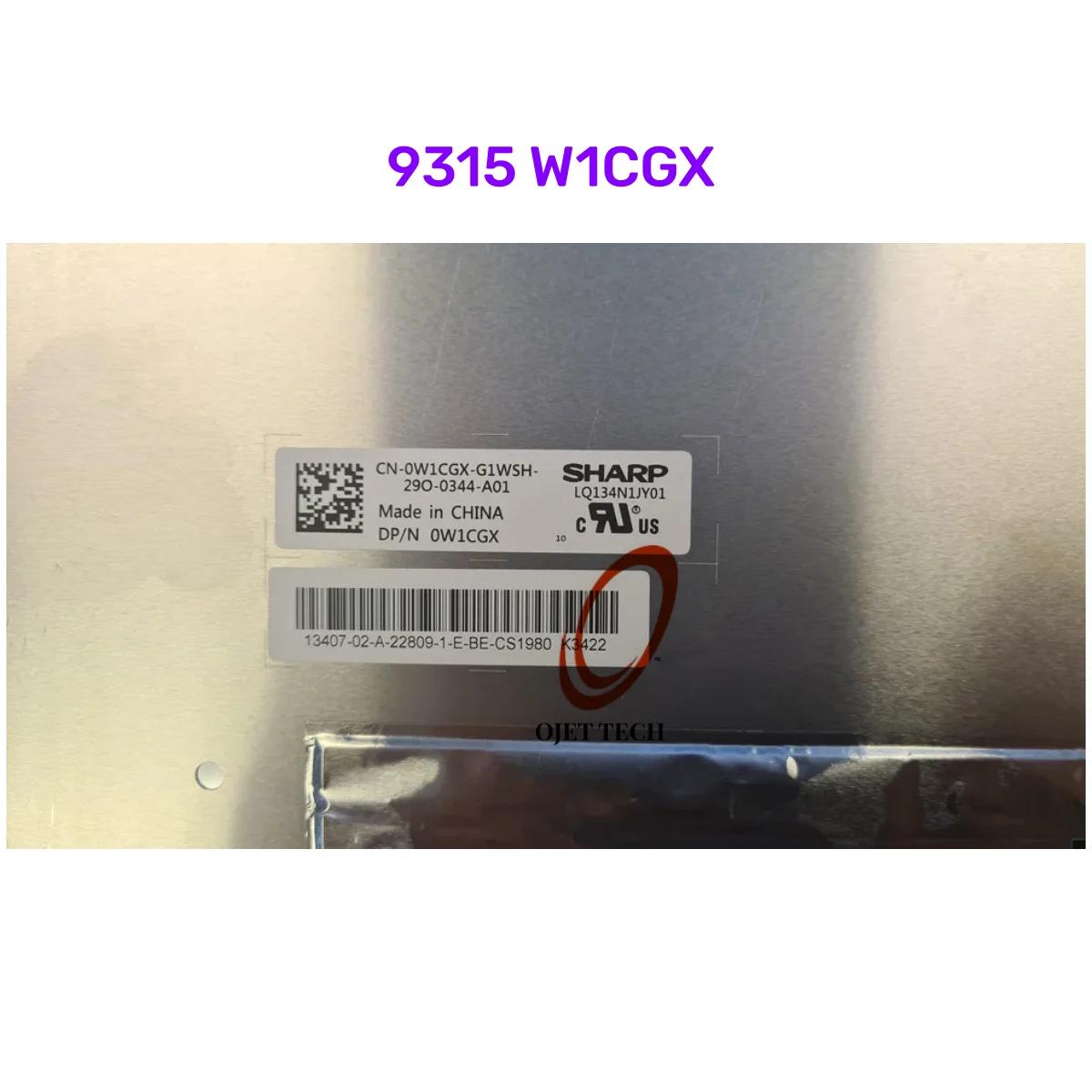 Imagem -06 - Conjunto de Substituição da Tela do Painel Lcd sem Toque Fhd Uhd Dell Xps 13 Plus 9320 9315 Lq134n1jy01 Lq134r1jy01 134 em