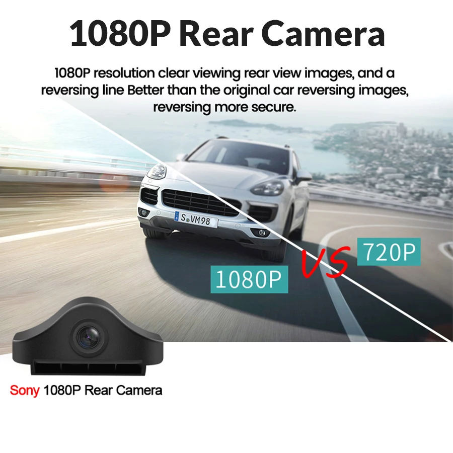 1080P HD  6/10m Cable 2.5MM 4 Pin Night Vision Waterproof Digital Signal Rear View Camera For A20P/A37/A37P/A38/A45/A45P/A47