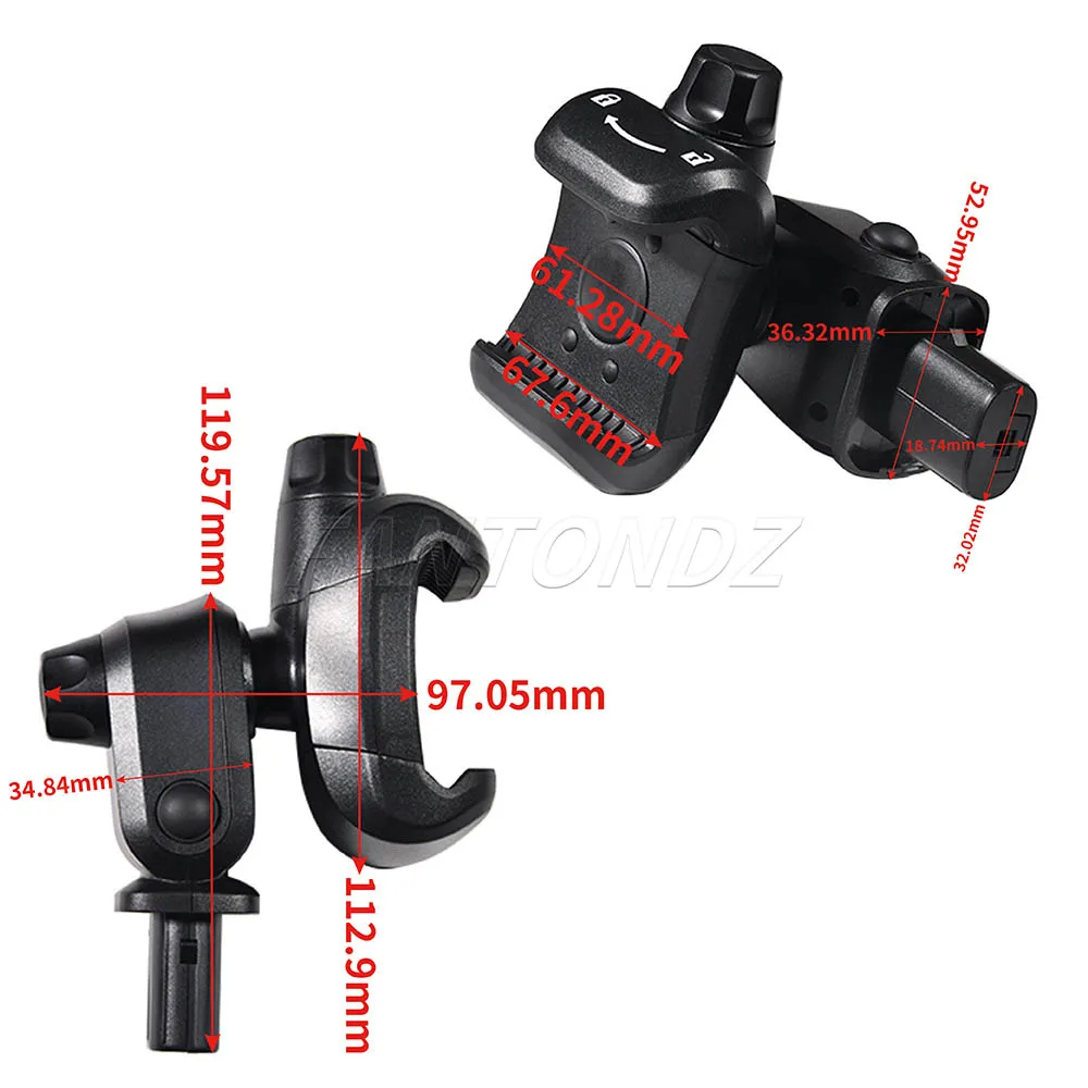 For Fiat 500 Punto Panda Ducato Dashboard Phone Holder Cradle Mobile Phone Holder Smartphone Black 735664419 735645489