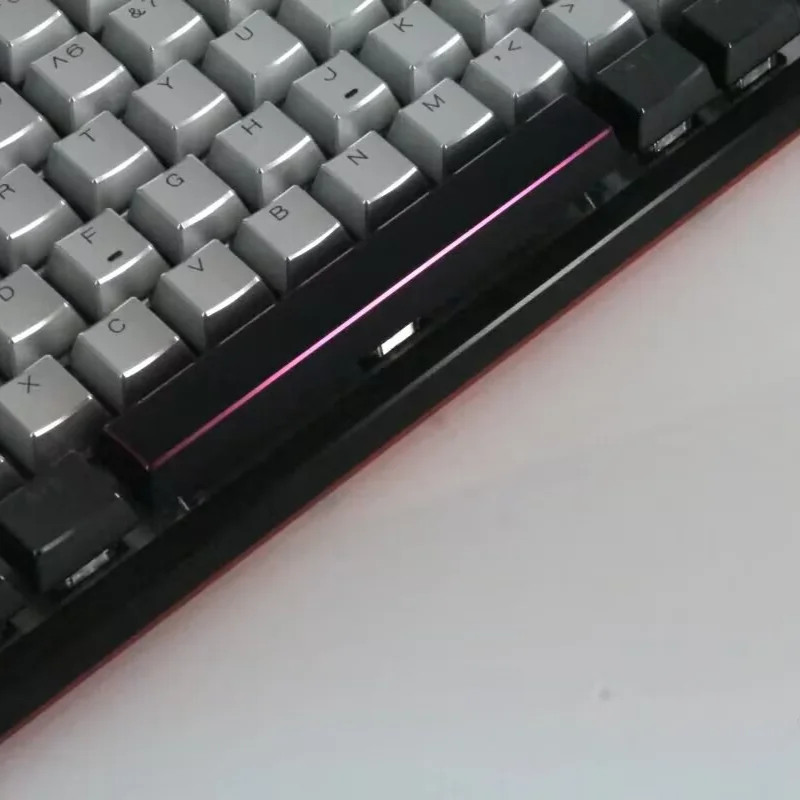 MiFuny Metal Spacebar Keycaps Highlight Transparent 6.25U Custom CNC Aluminium Keyboard Cap  for Mechanical Keyboard MX Switch