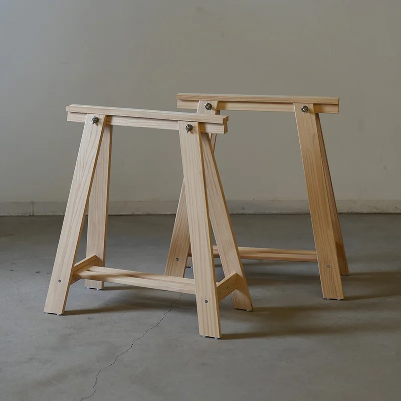 Rustic Wood Table Legs for Outdoor Photo Prop Stool Feet Vintage Workstation Base Industrial Photography Background Setting