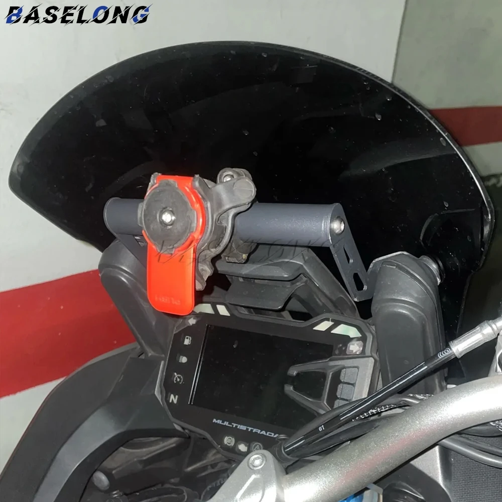 

Motorcycle Mobile Phone Stand Holder GPS Navigation Plate Bracket For Ducati Multistrada 1200 S 1260 Enduro 950 V2 S 2015-2024