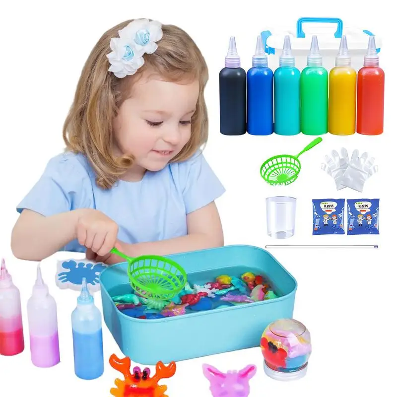 Magische Water Elf Speelgoed Creatie Kit Creatieve Diy Aqua Fairy Gel Elf Speelgoed Kinderen Wetenschap Leren Water Elf Kit Voor Jongens Meisjes Geschenken