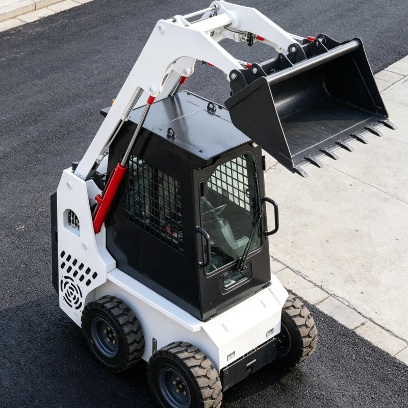 

Customized Compact Ride-on Skid Steer Loader, Agricultural Skid Steer Transporter, Farm Handling Skid Steer Loader