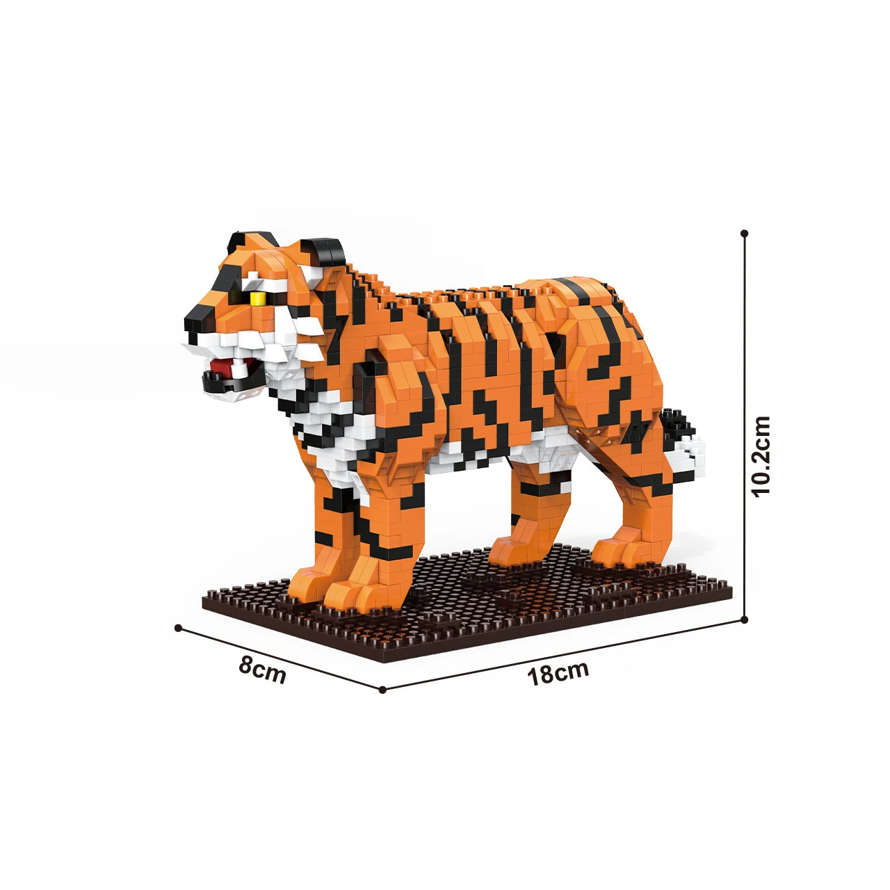Nanobricks Wild Animal Building Set Bricks Giraffe Tiger Lion Leopard Micro Diamond Blocks Wildlife Zoo Model DIY Toy Gift