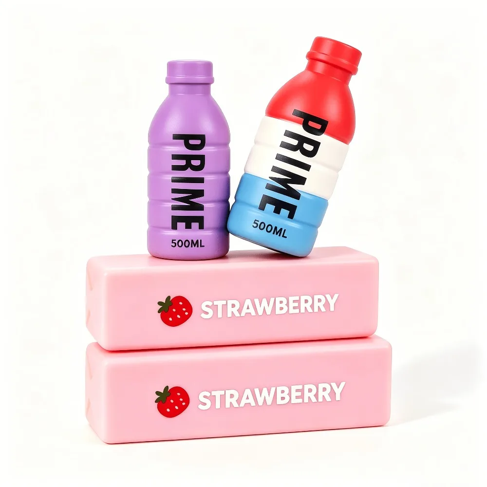 4pcs Strawberry Stick Set, Bottle Squeeze Toys, Random Color, Slow Rise Fidget Toys, Birthday Party Gifts, Classroom Prizes Fun