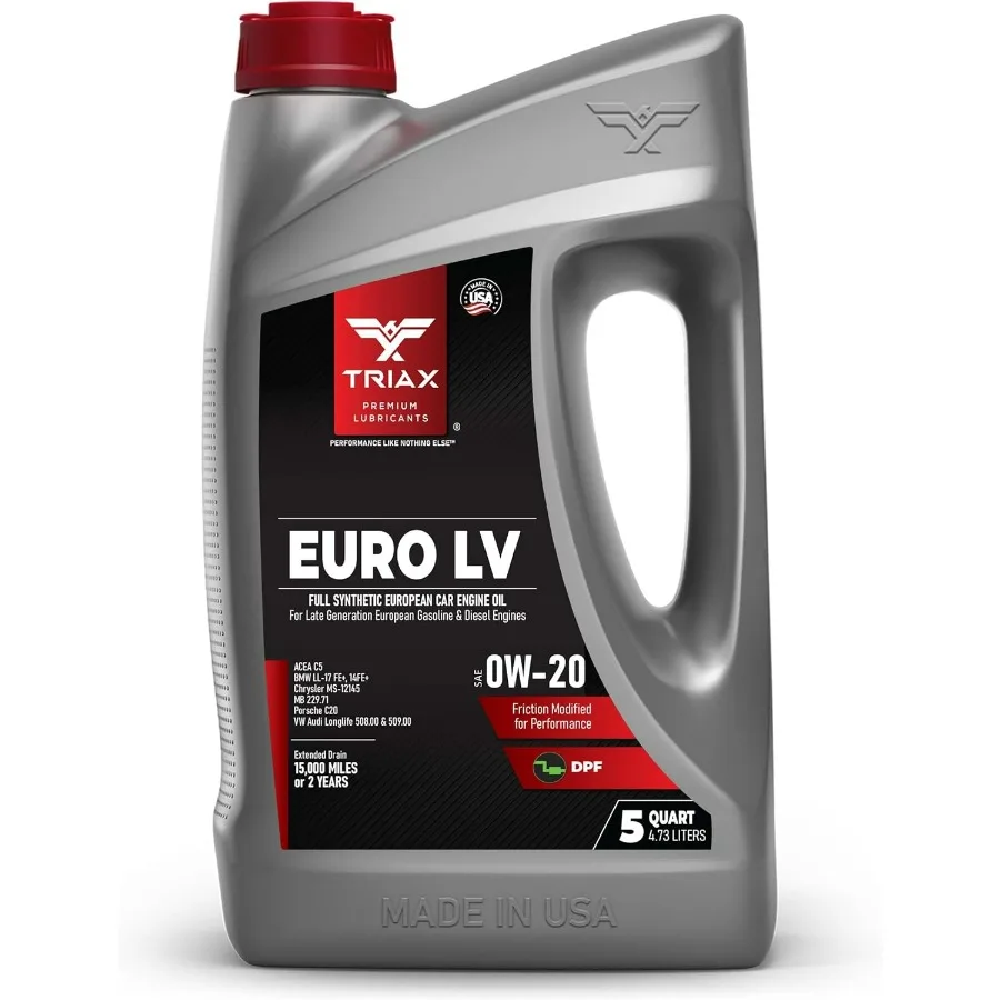 

HighPerformance Euro LV 0W20 Full Synthetic Engine Oil with PAO Esters for Advanced Vehicle Applications Ideal for HighPerforma