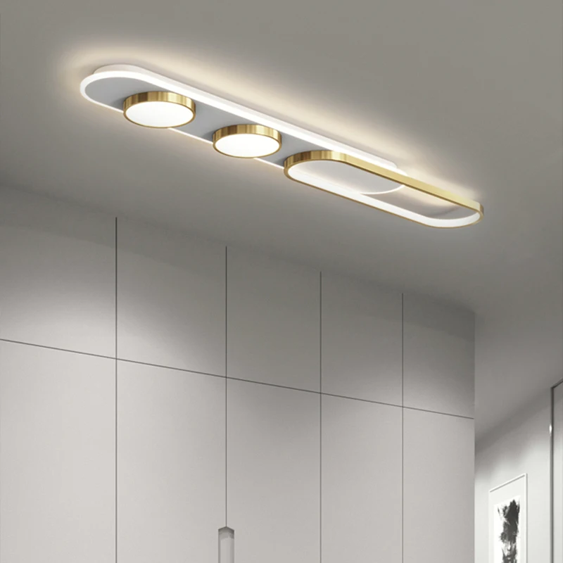 Imagem -05 - Luz de Teto Led Retangular para Corredor Vestiário Simples Lâmpada de Entrada da Cozinha Luminária Doméstica Varanda e Varanda