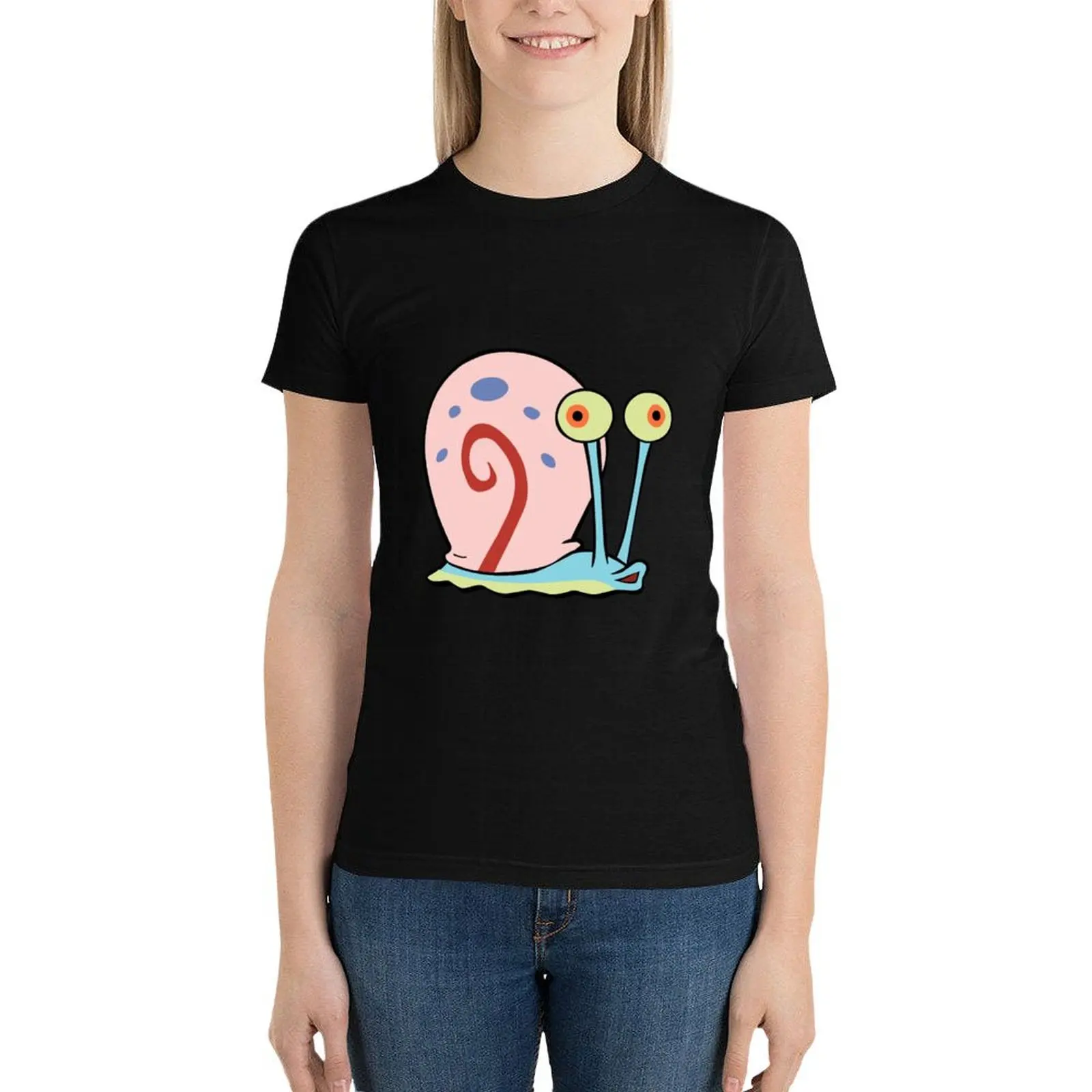 Gary the Snail T-Shirt anime clothes animal prinfor shirts graphic tees customizeds oversized workout shirts for Women